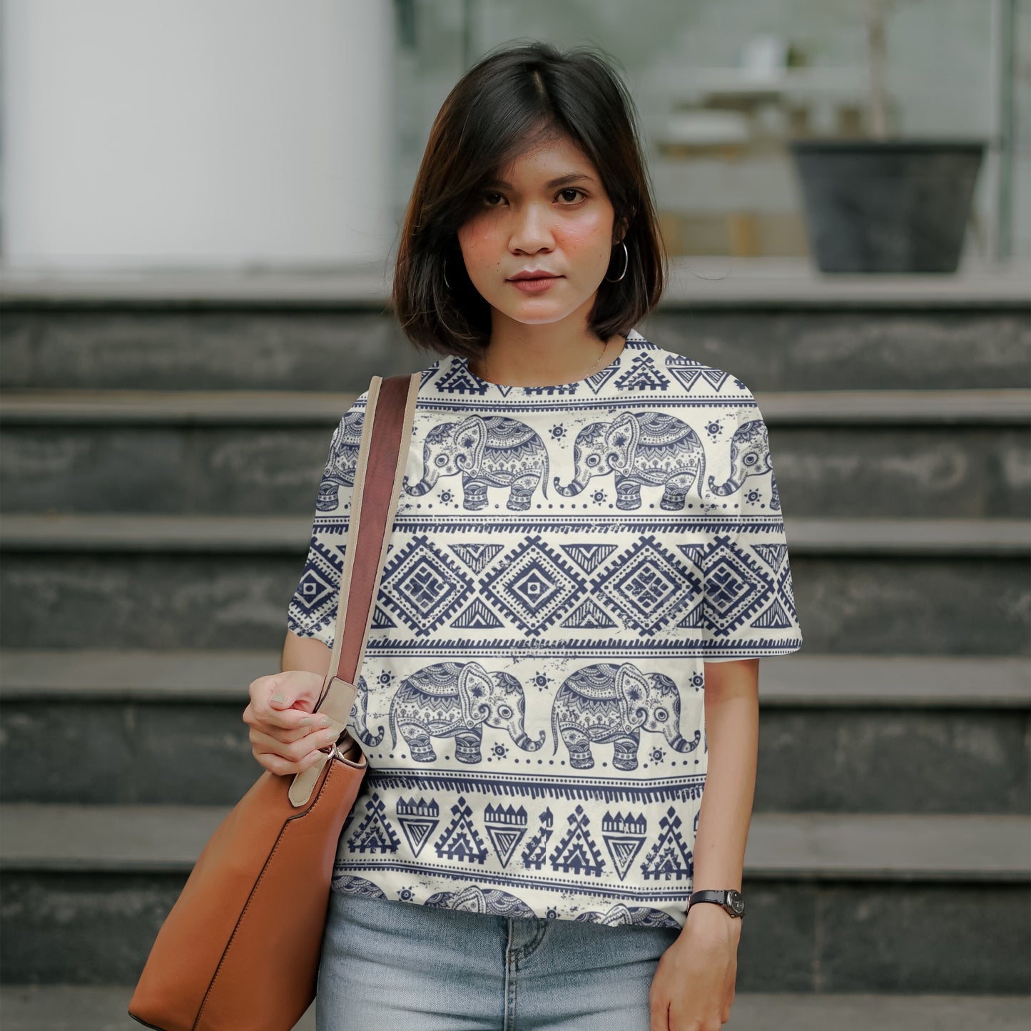 Ele Tribe - Oversized Unisex All Over Print T-Shirt