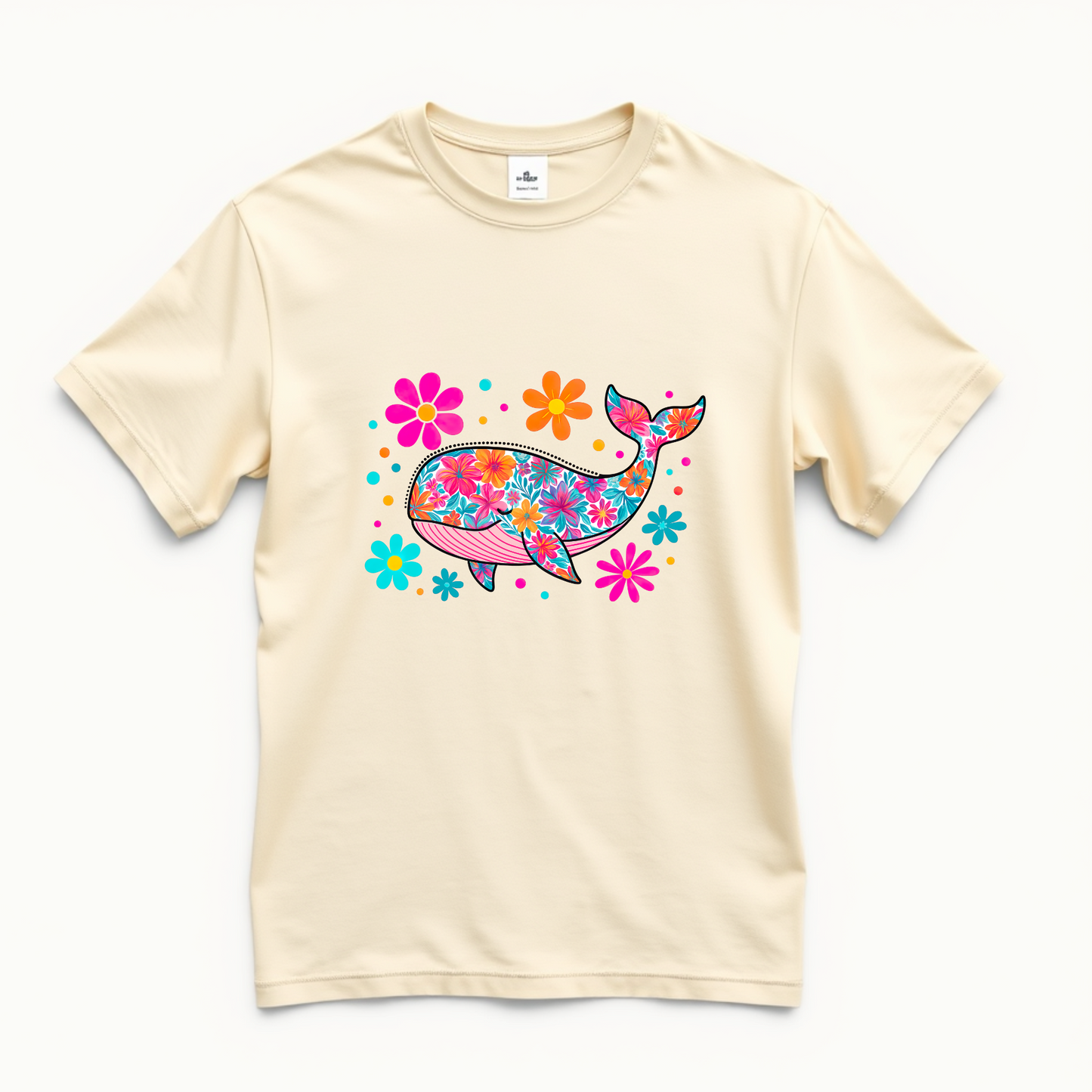 RAINBOW WHALE - Women Classic Crew T-Shirt 1